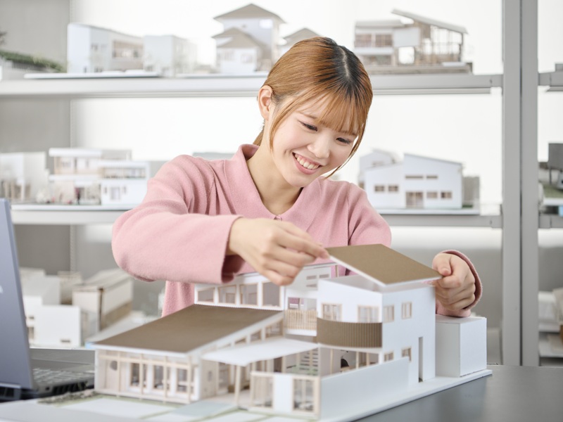 建築学科の体験の様子